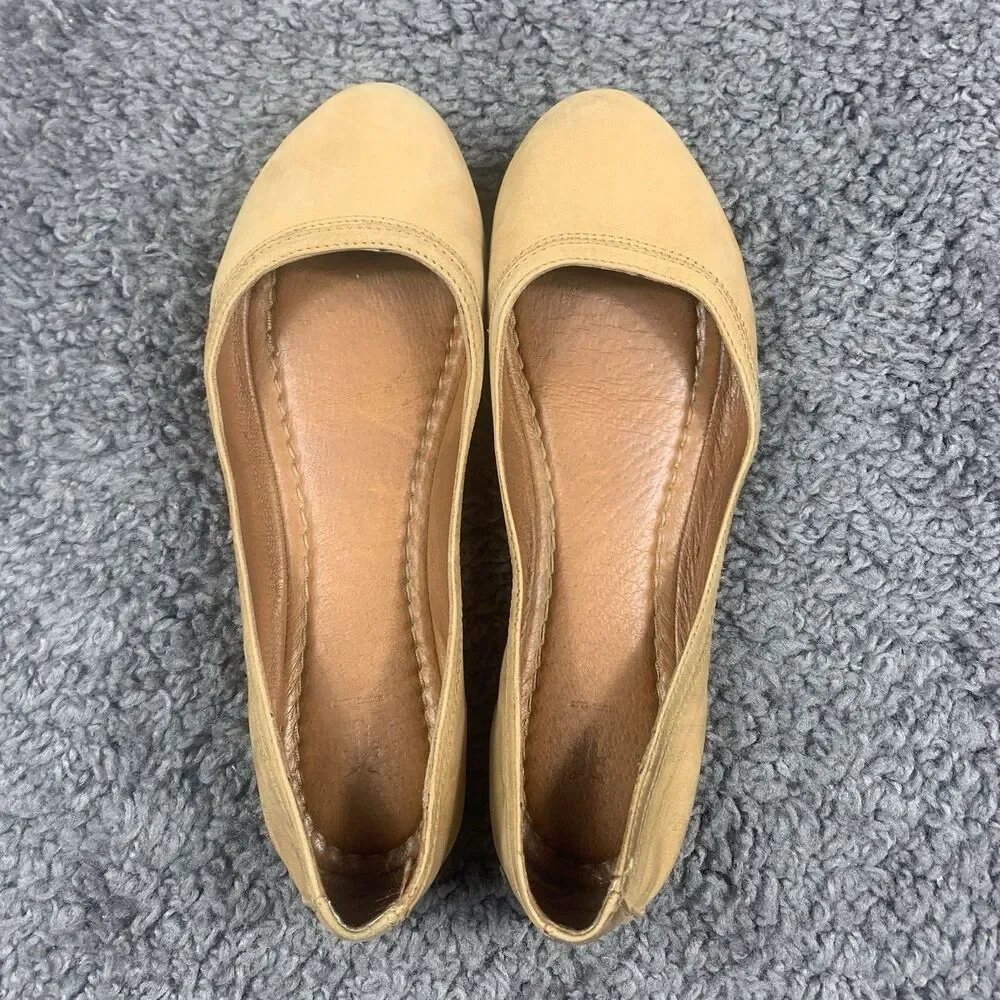 Frye Ballet Flats 8 B Beige Suede 3471255 - Picture 6 of 8